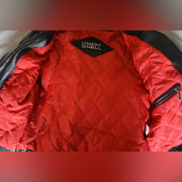 [SOLD] Straight to Hell Defector Women's Leather Moto Jacket M - Picture 8 of 9